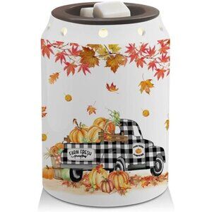 Fall Wax Melt Warmer Fall Decor‎ Truck Ceramic Wax Melt Warmer for Oil Candle
